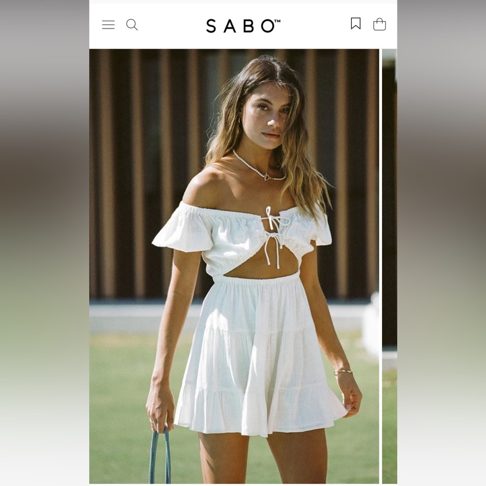 SABO SKIRT WHITE DRESS
